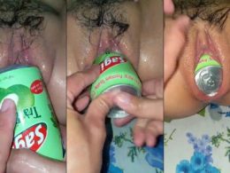 Bướm em non mà anh chơi cả lon nước ngọt vô