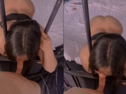 Bắt em gái mông to bú mút qua song sắt ở khách sạn lồng chim