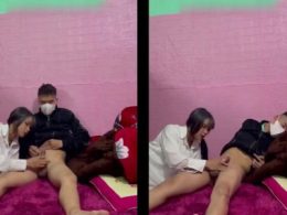 E Thương đen và em trai mới lớn mới mút mà em đã bắn đầy bụng