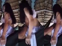 Kết thúc khai giảng cùng em gái áo dài vô quán cafe chòi uống nước